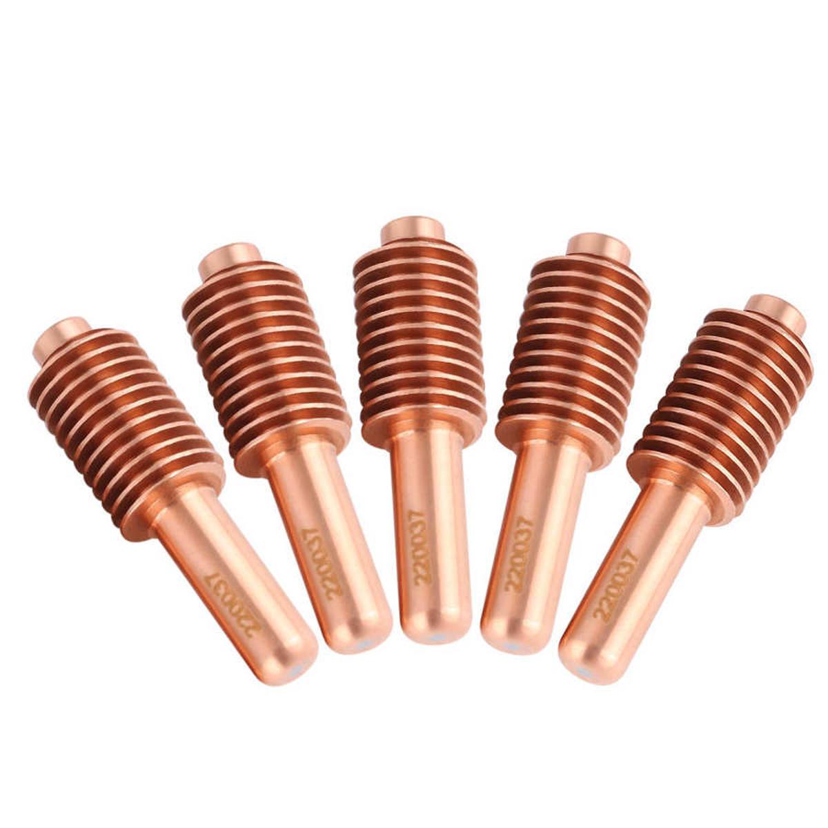 【VisioN Shop】Thermal Dynamics 5pcs/set 220037 Cutter Cutting Torch Electrode Kit for MAX1650 0 2-0 8 MPa Working Pressure