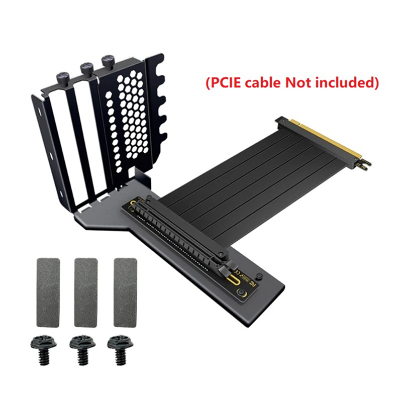 Universal Vertical GPU Holder Riser ATX Matx Case VGA Graphics Card Steering Bracket for 3090, 4090 Graphics Cards Black. 