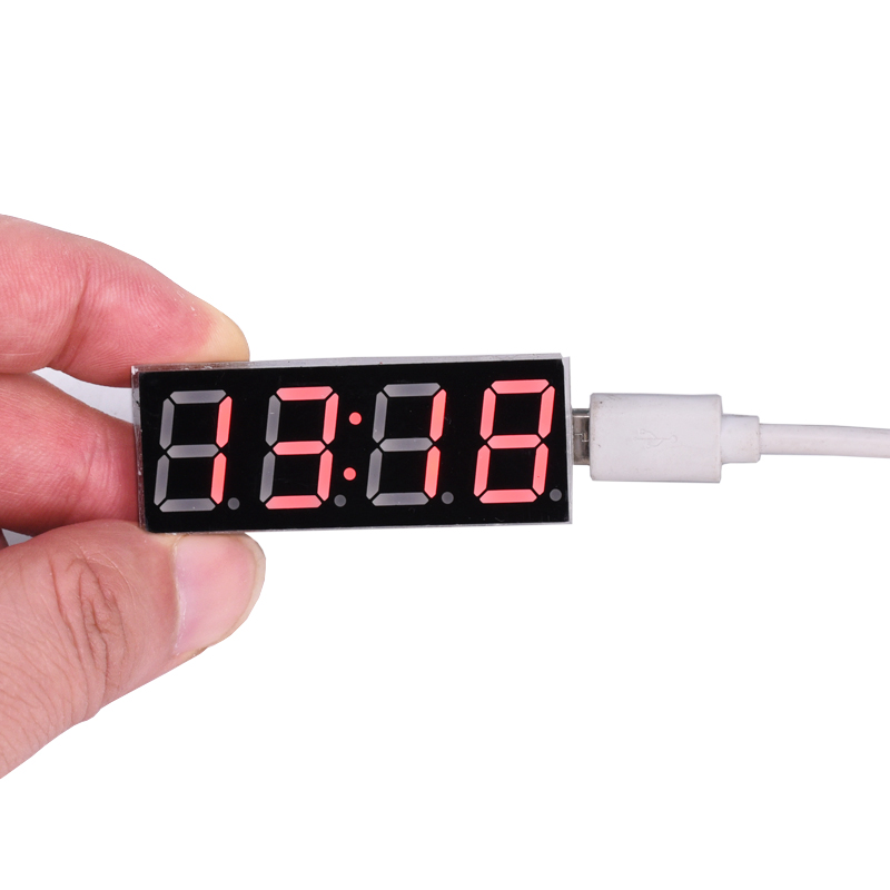 WiFi timing clock module network automatic timing LED digital tube electronic clock kit USB 5V Precise self illumination. 