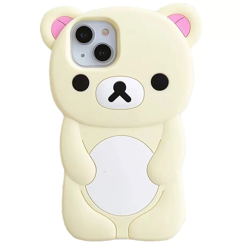 Rilakkuma Bear Silicone Soft Cover Case For iPhone 15 14 13 12 11 Pro Max Xs XR 6 7 8 Plus. 