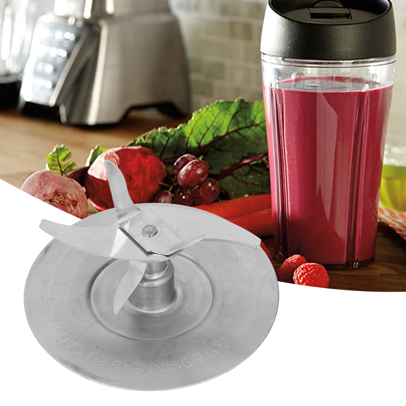 Blender Blade and Gasket, Food Grade Blender Blade for Juicer. 