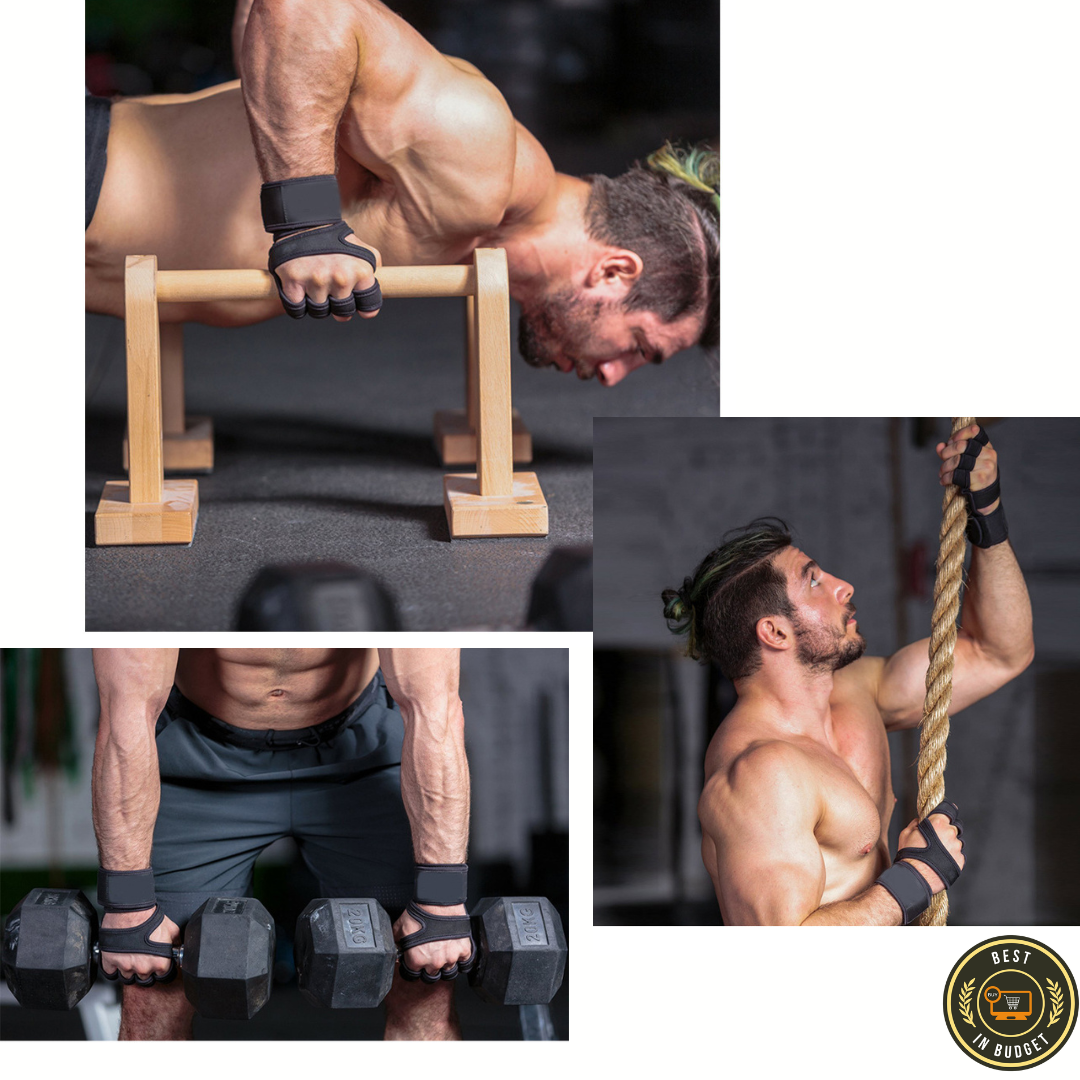 Premium Gym Workout Gloves with Wrist Support – Ideal for Pull-Ups