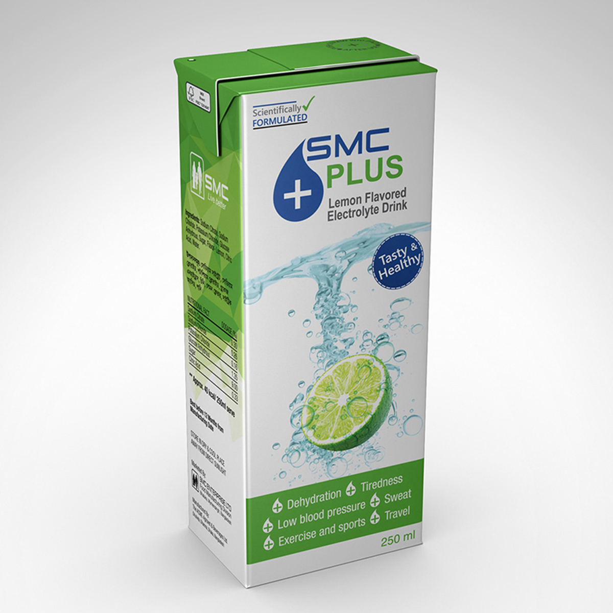 SMC PLUS Lemon Flavor Electrolyte Drink - 250ml. 