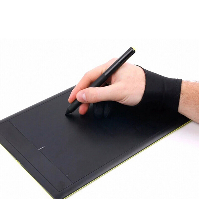 1pc Two Finger Anti-fouling Glove For Artist Drawing & Pen Graphic Tablet Pad. 