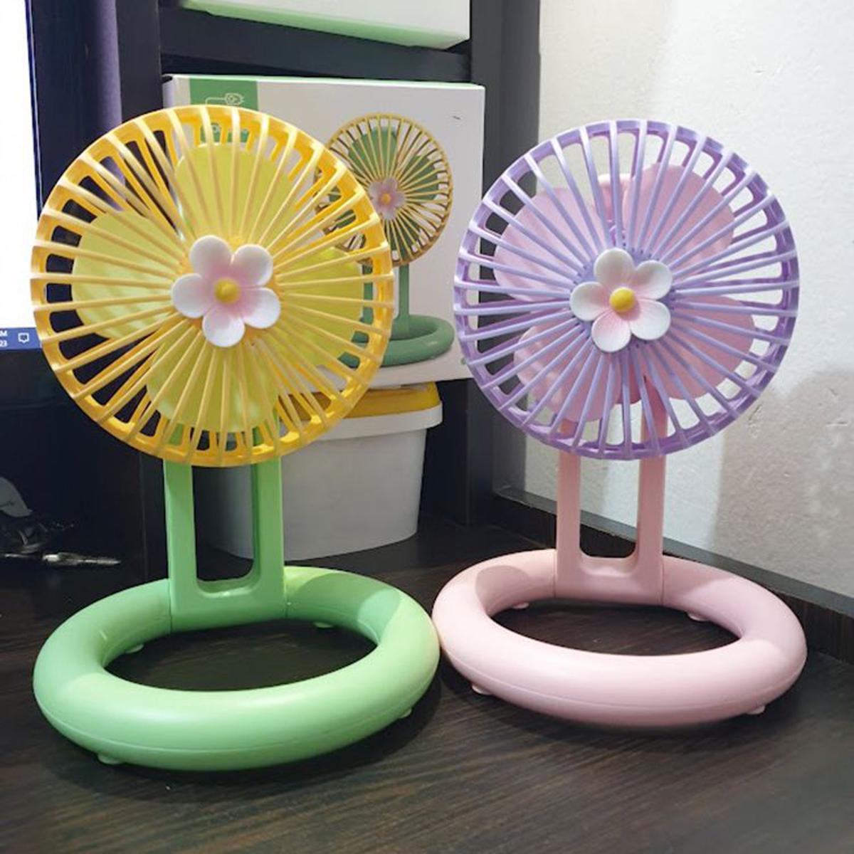 Mini Storage and folding Fan Silence USB Charging Third Gear Wind Speed Fan