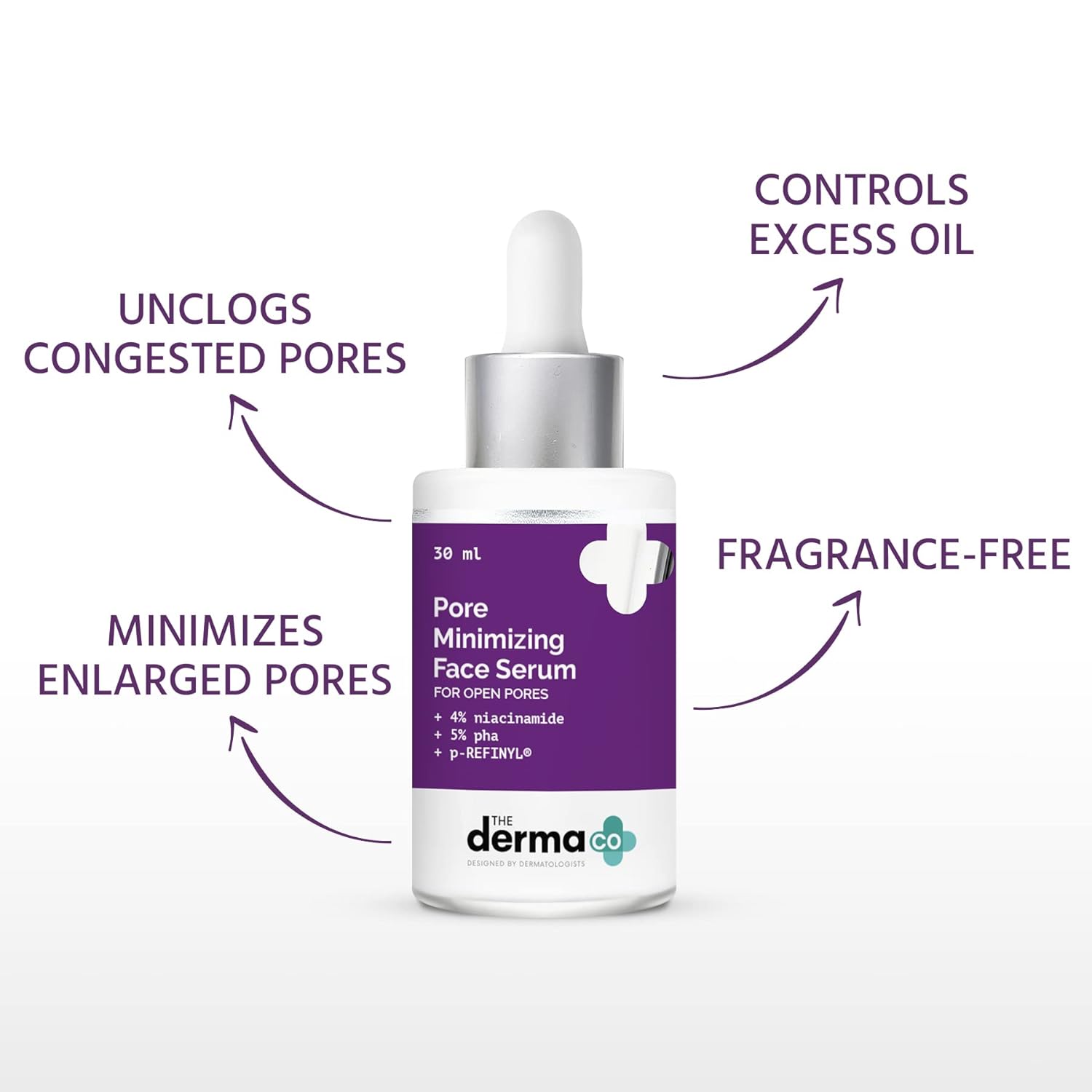 The Derma Co Pore Minimizing Face Serum for open Pores - 30 ml. 