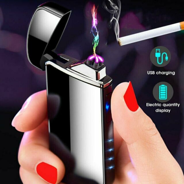 Touch Dual Arc Lighter Electronic Usb Recharge Cigarette Lighter