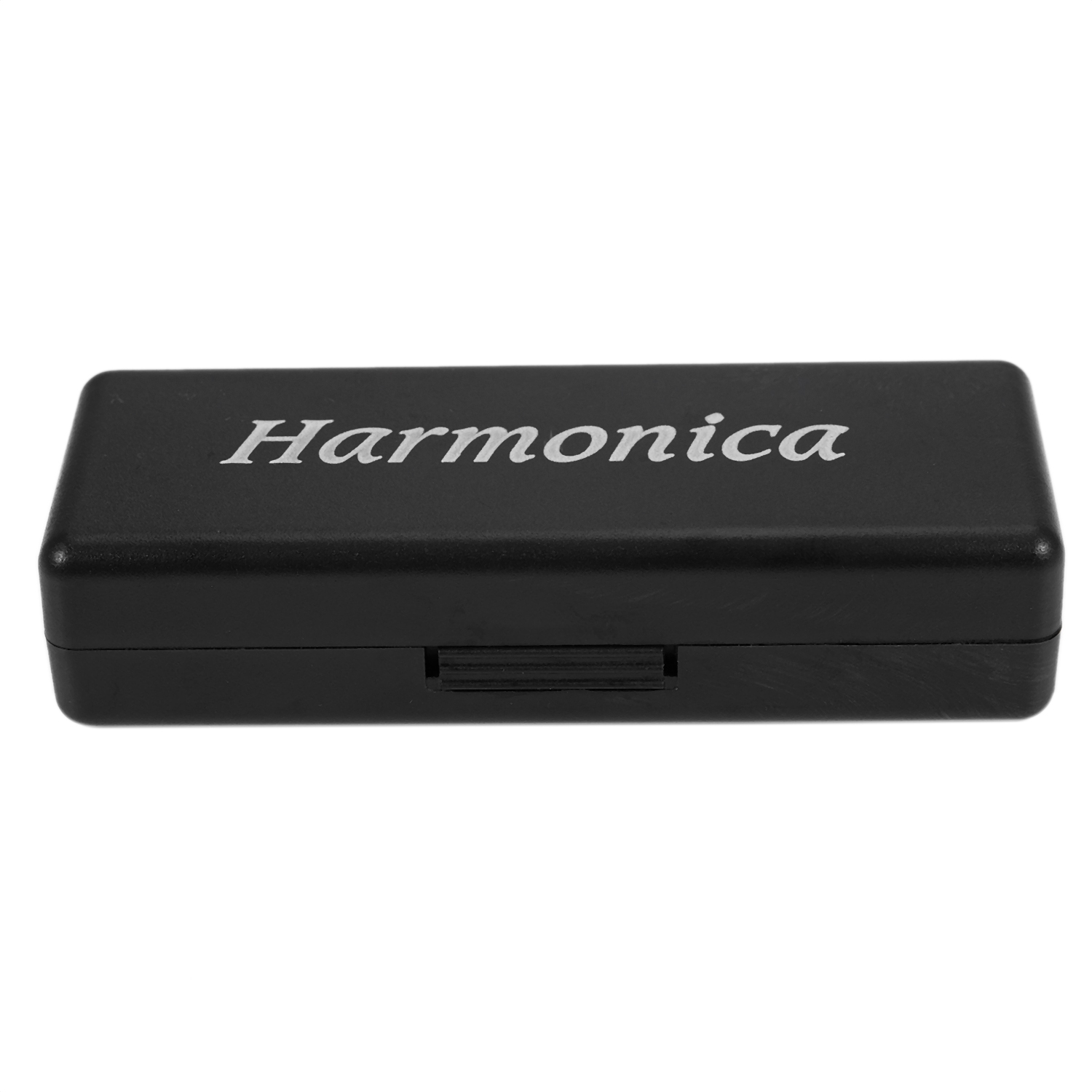 DMTS 10 Holes Key of C Blues Harmonica Musical Instrument Child Educational Toy with Case,Black. 