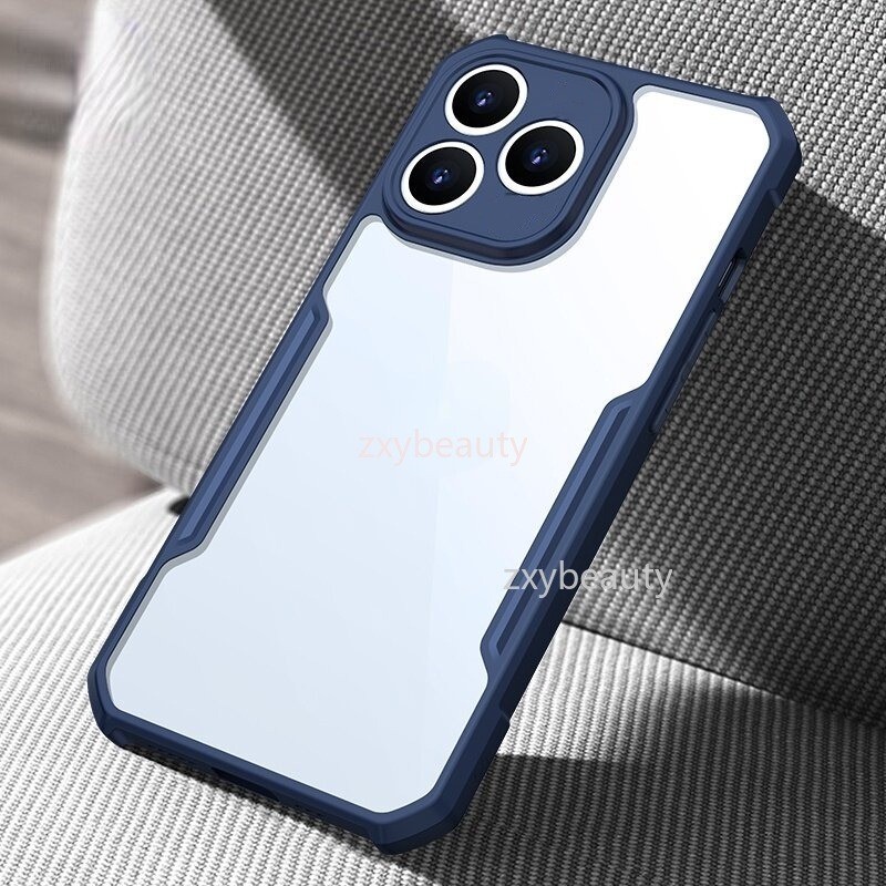Acrylic Clear Casing For Realme C63 RealmeC63 C53 C51 Real Me C 63 Transparent TPU Soft Shockproof Bumper Edge Airbag Anti Drop Camera Protective Phone Case Back Cover. 