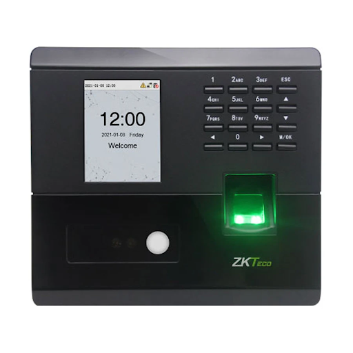 ZKTeco MB10-VL Visible Light Facial Recognition and Multi-Biometric Time & Attendance and Access Control Terminal without Adapter