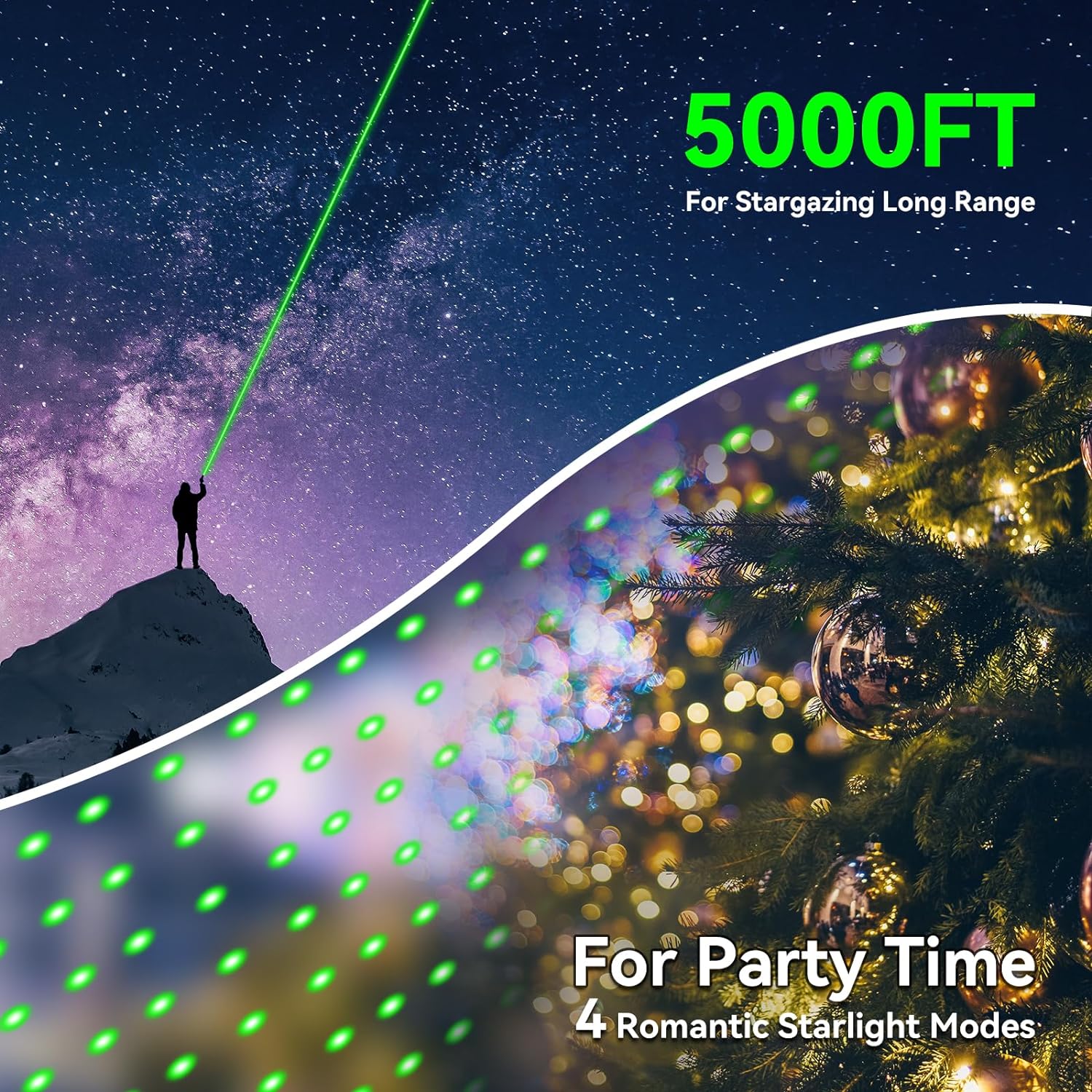 Green Laser Pointer Pen Target Light Red Body Color. 
