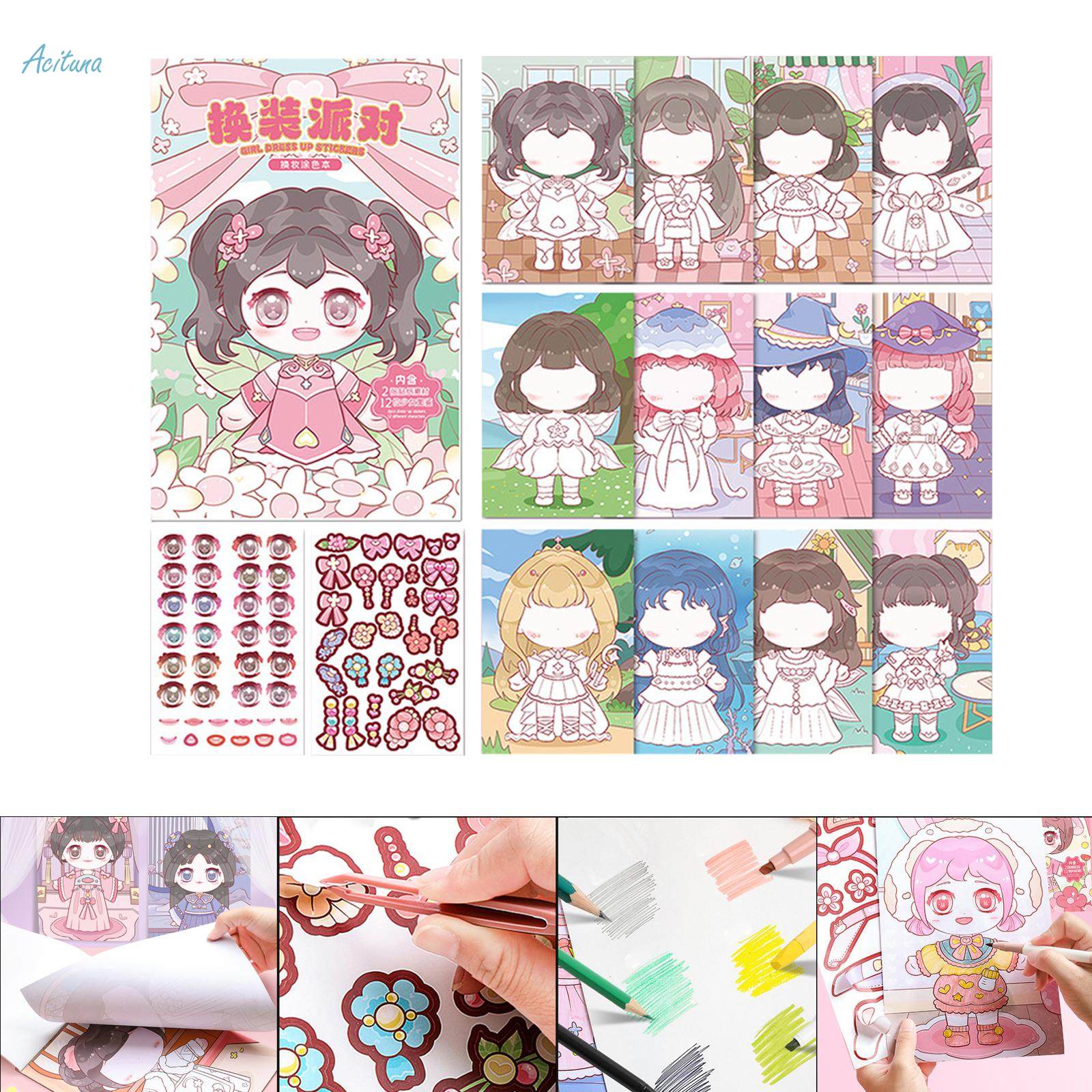 Make A Face Sticker Book DIY Activities Stickers, Funny Wrapping Creativity Make Your Own Stickers. 
