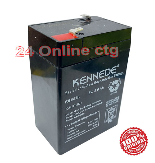 Lead Acid 6v 4.5Ah Kennede Battery For Rechargeable Fan Kids Ride On