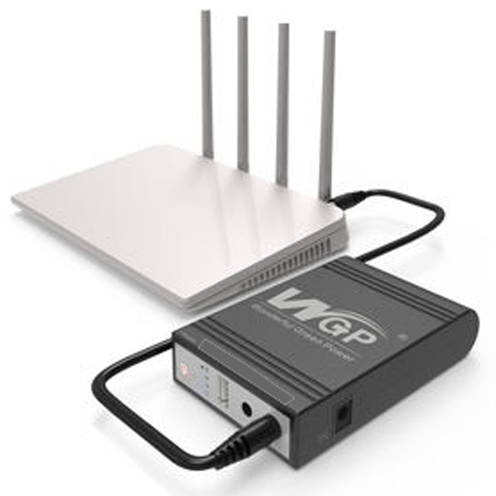 WGP Mini UPS 5V/9V/12V/12V 10400mAh Backup Power for Router, ONU, CCTV Ups backup (Original). 