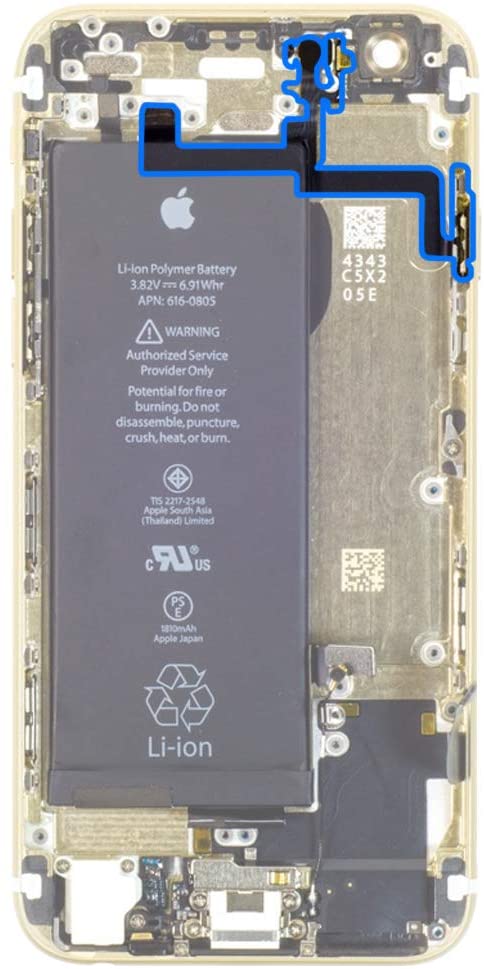 iPhone 6 On/Off Switch Button Ribbon. 