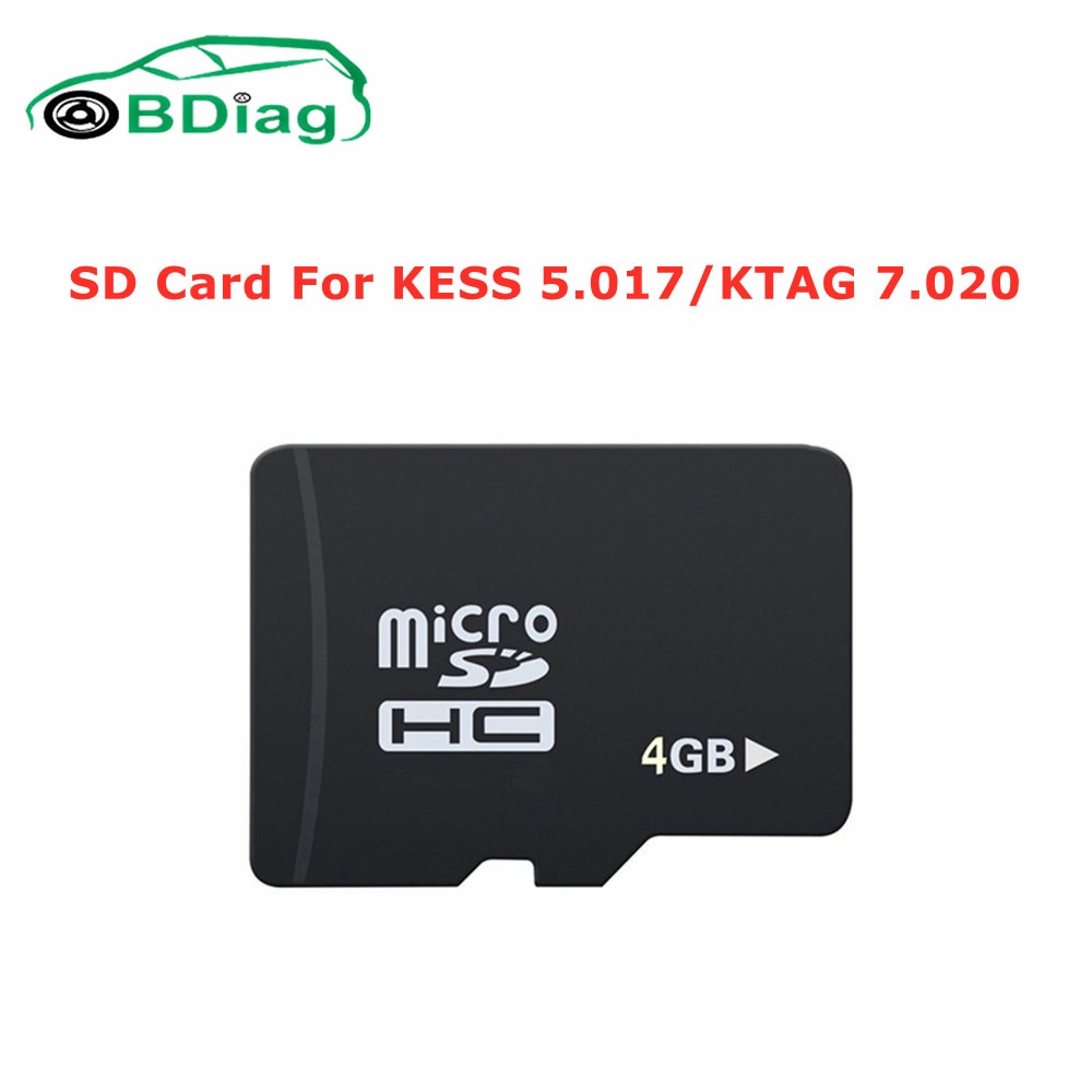 Good Quality 4GB Files Program SD Card For KESS V5.017 / KTAG V7.020 ECU C Tuning Tool NEW SD Card Fix Damaged KESS K-TAG. 