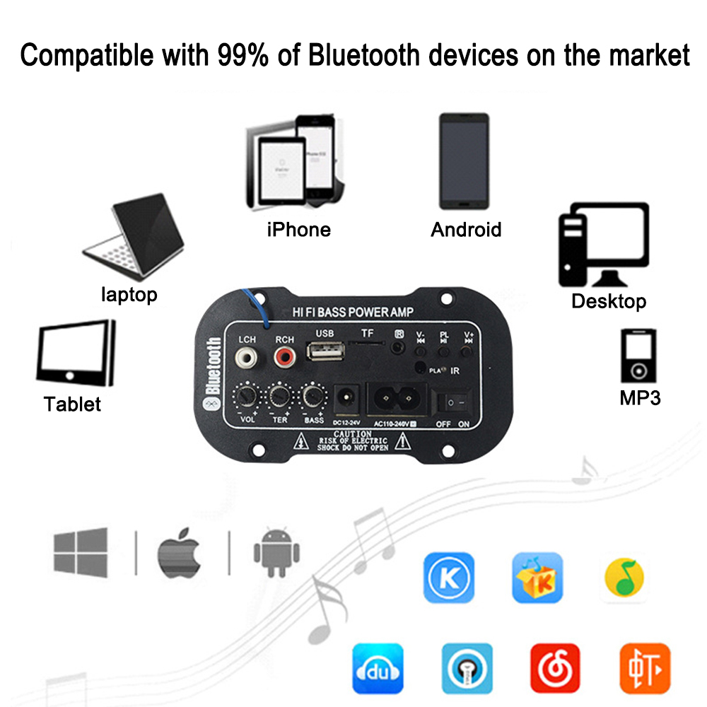 【COD】220V Car Bluetooth Amplifier 2.1 Hi-Fi Bass Power AMP Mini Car Amplifier Radio Audio Digital Amplifier Support USB TF Remote Control. 