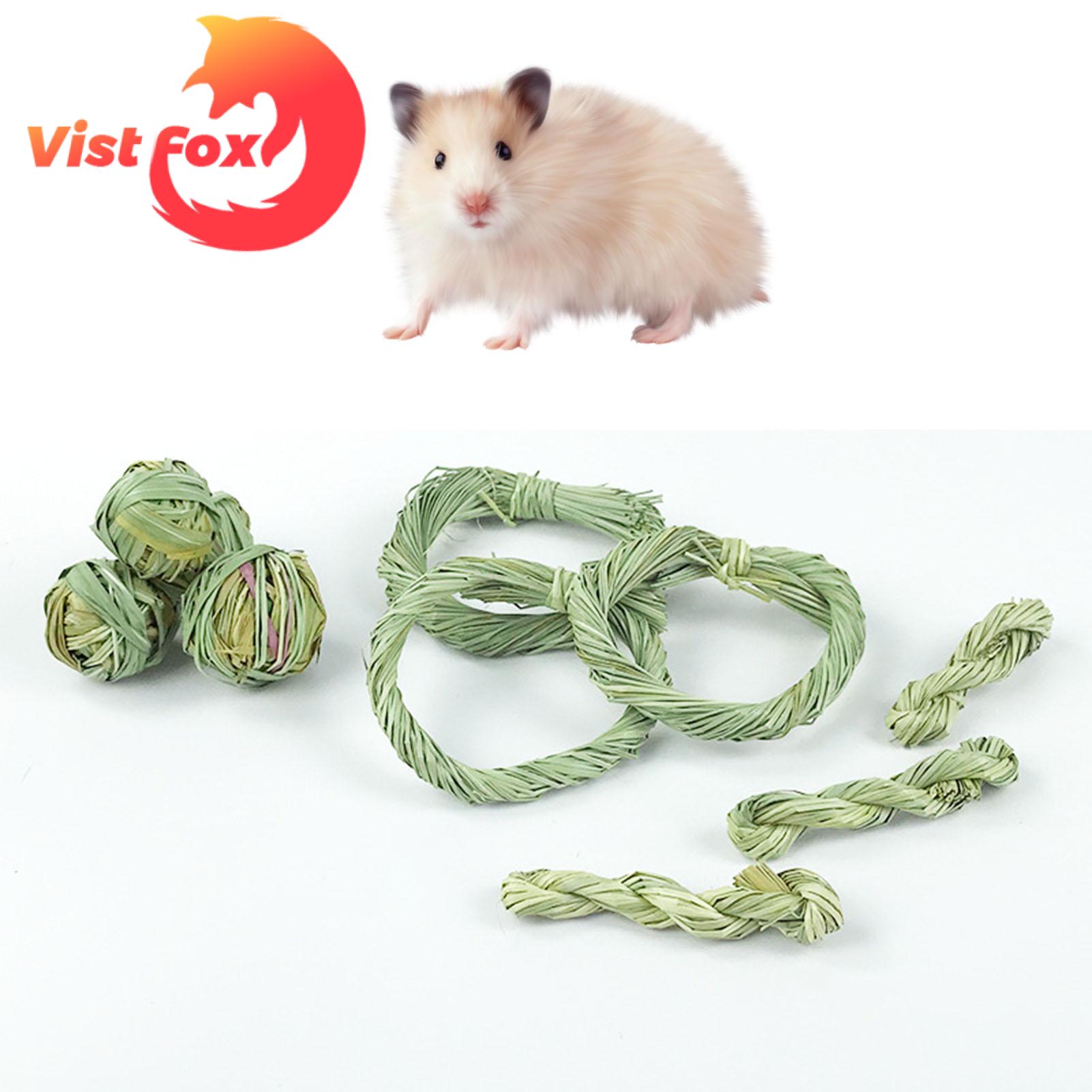 Vist Fox Rabbit Chew Grass Natural Hay Grass Treat Bunny Chew Toys. 