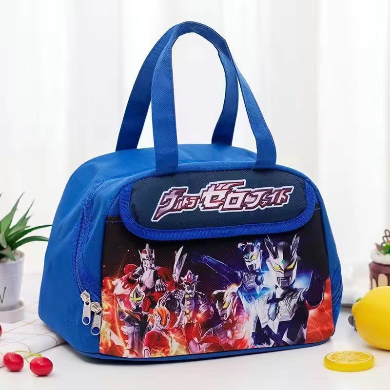Elementary school students insulated lunch box bag boys and girls large bento bag large capacity handbag lunch with rice handbag