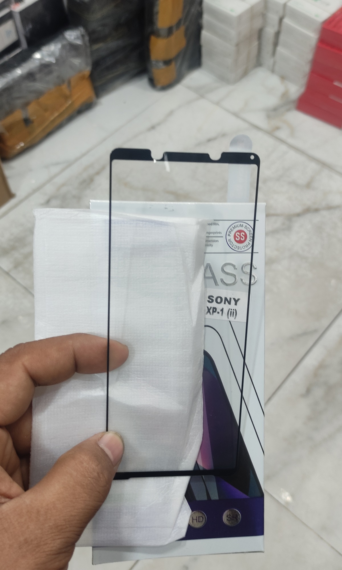 For Sony Xperia 1 ii Phone Full Tempered Glass Full Glue Premium Quality Ultra Clear Anti-scratch Anti Oil Stains Screen Protector Edge To Edge Full Screen Coverage Glass Protector (See The Real Photos) For Xperia 1 Mark 2. 