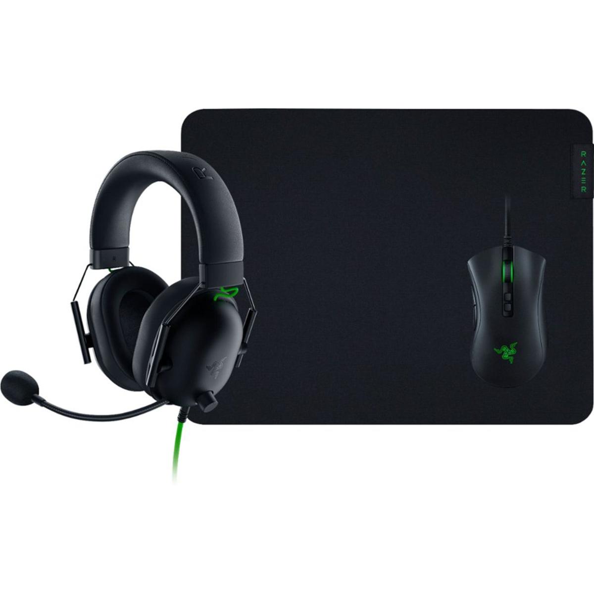 Razer Battle Bundle - DeathAdder V2 -BlackShark V2 X- Gigantus V2 M - Black