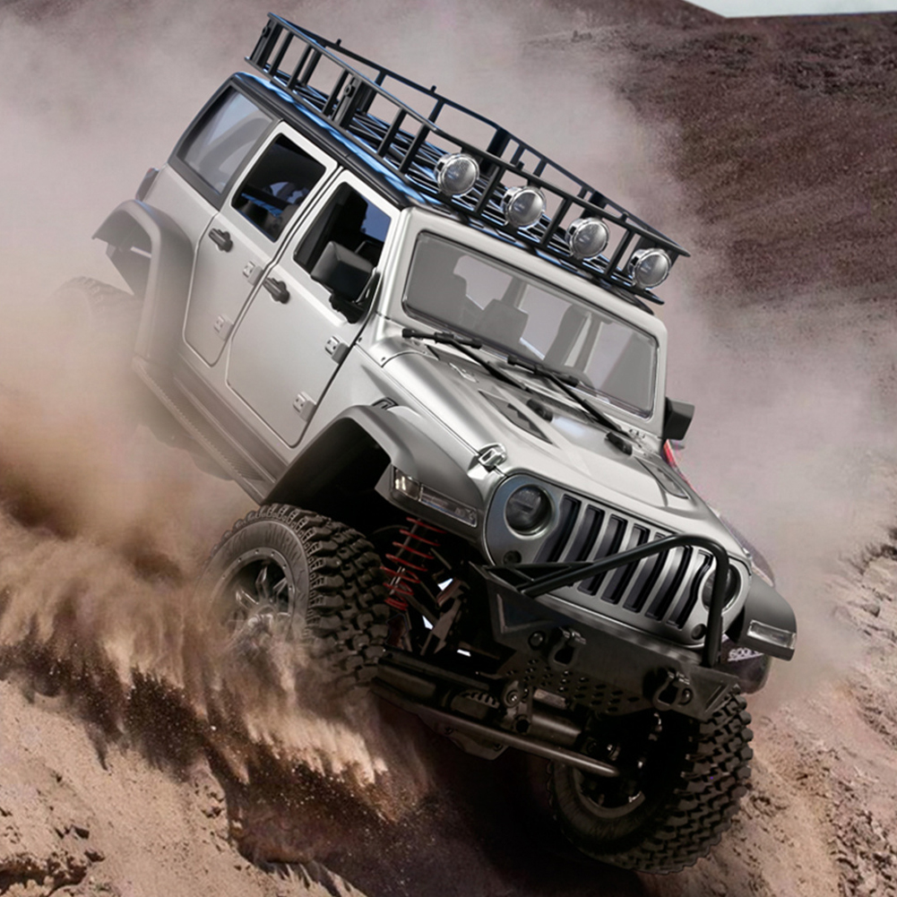 GC Mnrc Mn128 1/12 Remote Control Car 2.4g 4wd Rock Crawler Climbing Rc Car With Led Light Full Scale Vehicles Model Toys. 