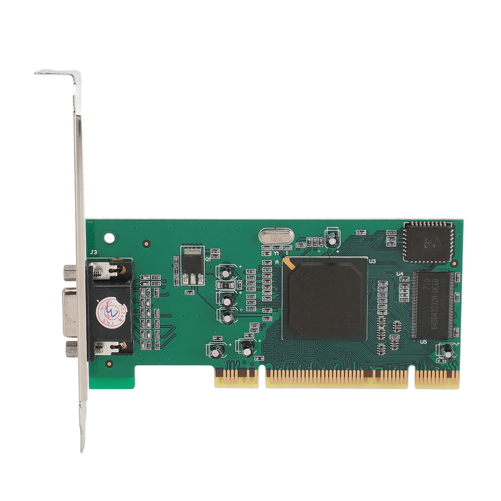 PCI Graphics Card, 8MB PCI VGA Video Card Support 64 Bit PCI X for Industrial Computer Multi Display. 