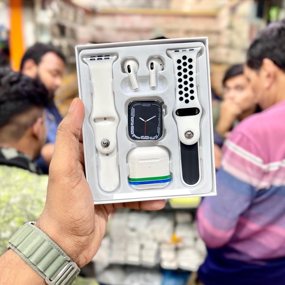 Smart Watch - W26/ T55 Pro Max Smart Watch × Airpods Combo