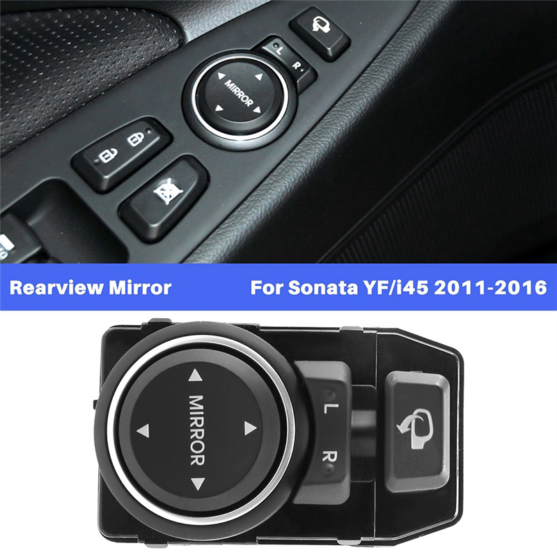 Side Mirror Control Switch Car Rearview Mirror Adjustment Switch Button for Hyundai Sonata YF I45 2011-2016 935733S100. 