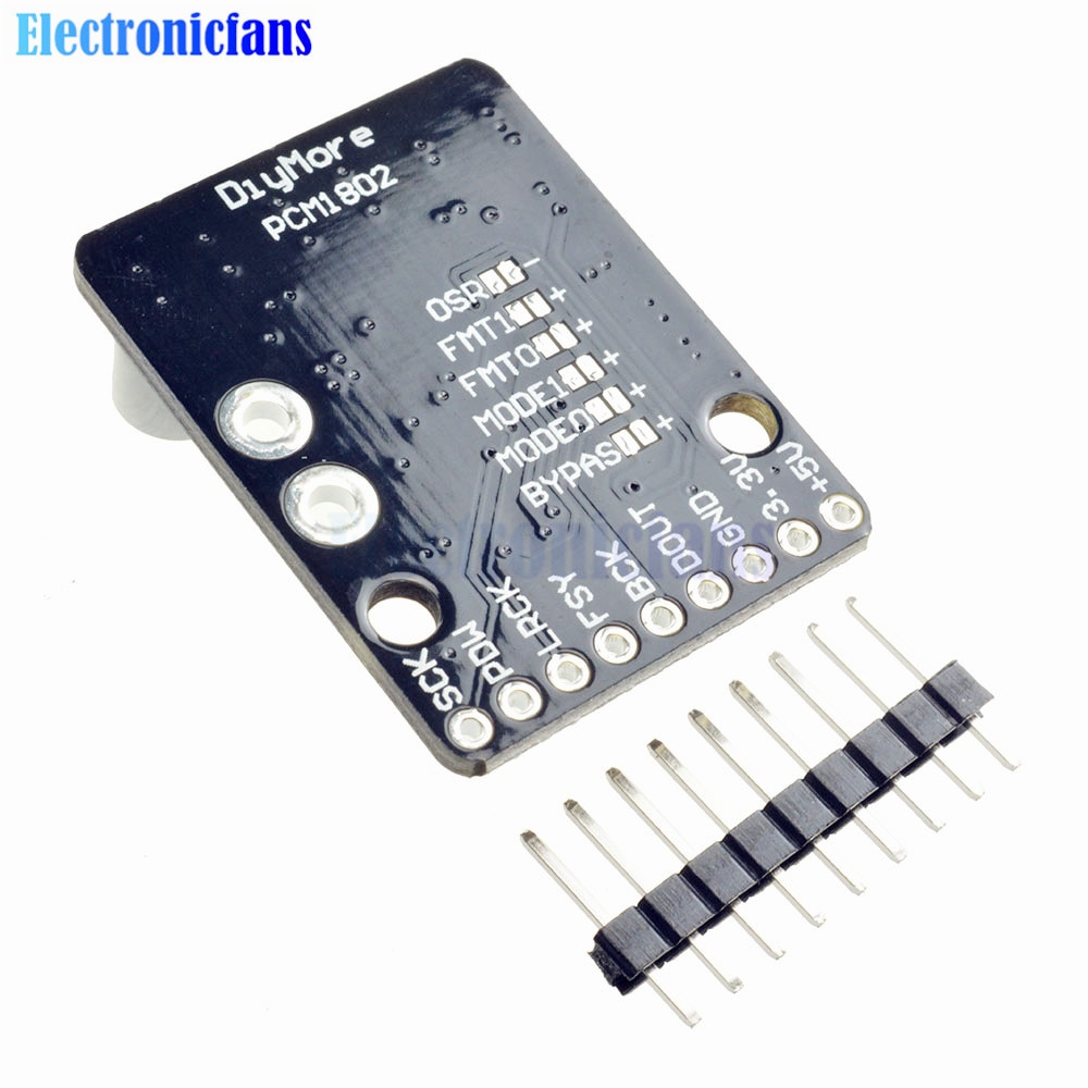 【Mary DAI Store】24-Bit Delta-Sigma 96-kHz Stereo A/D Converter PCM1802 Decoder Digital PCM Amplifier Player Board Module 3.3V/5V. 