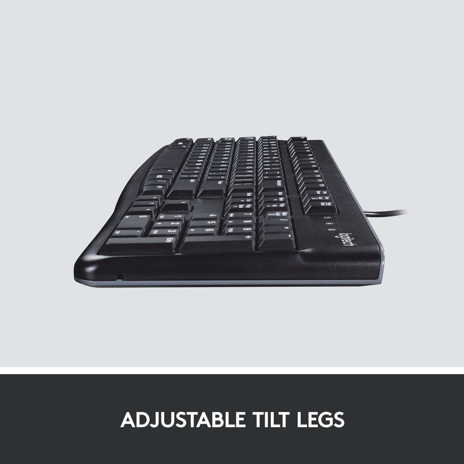 Logitech K120 Wired Keyboard for Windows, USB Plug-and-Play, Full-Size, Spill Resistant, Curved Space Bar PC/Laptop - Bangla Layout. 