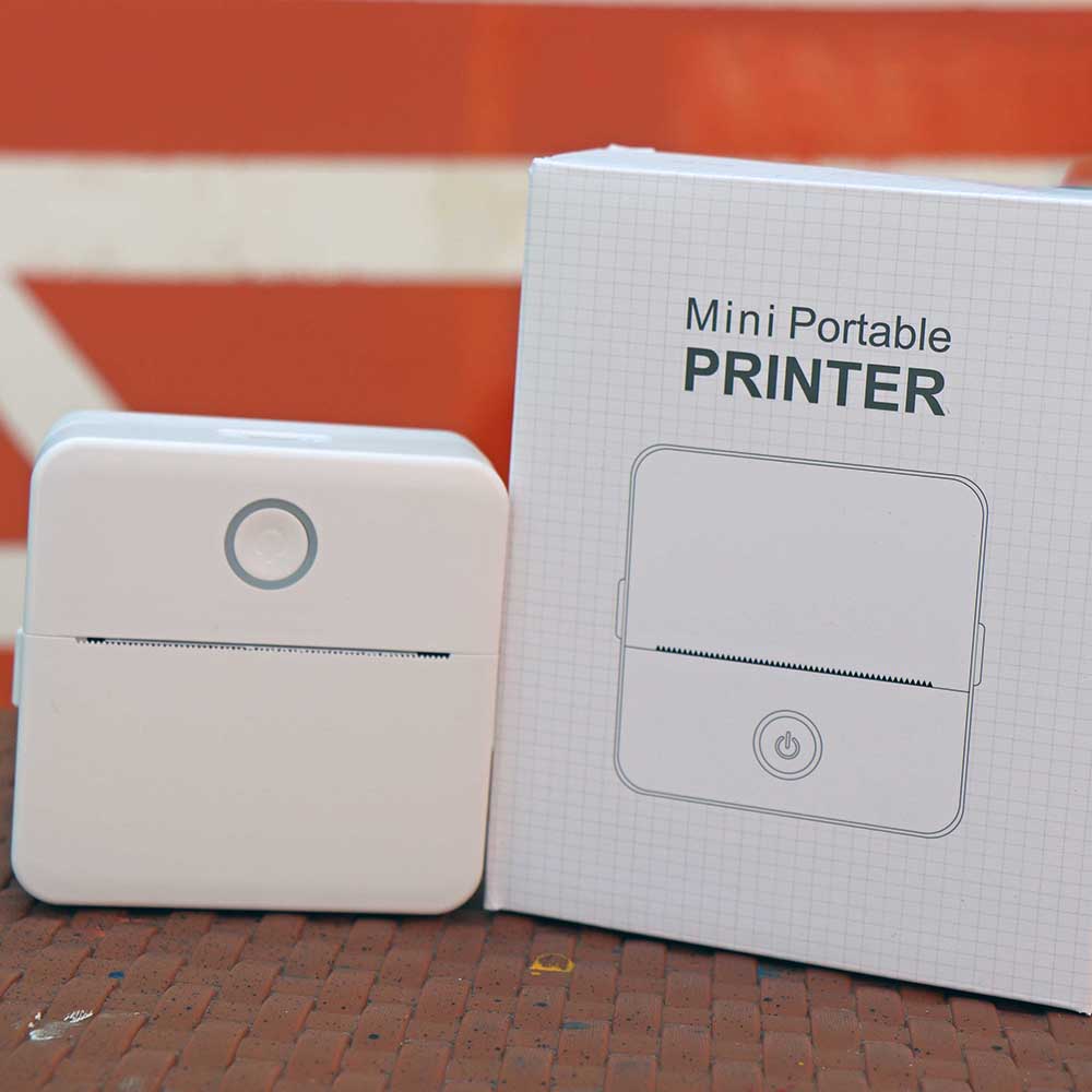 Thermal Printer - Mini Printer For Mobile - Bluetooth Wireless Label Sticker Printer - Portable Printer Photo Label Sticker Note Printer. 