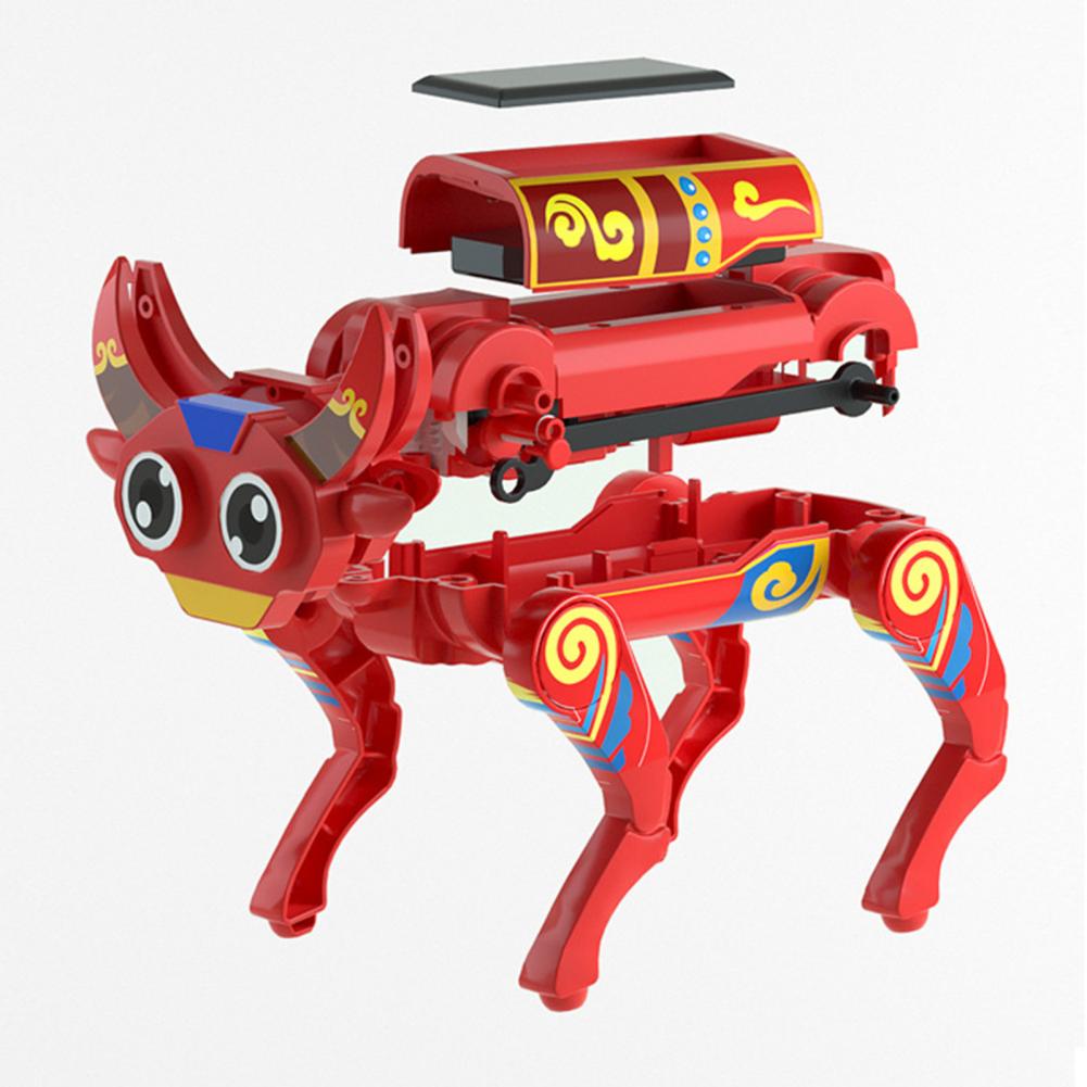 DIY Gadgets Tecnológicos Quadruped Bionic Smart Robot Dog Toys Solar Cachorro Robô Educational Assembly Robotica Kit Education LaoXzhongX. 