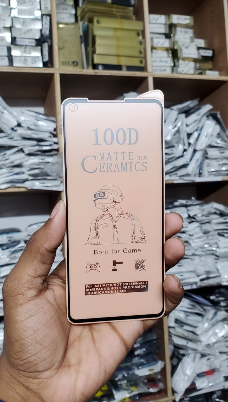 For Tecno Camon 15 Air Full Curve Soft Matte Ceramic Screen Protector