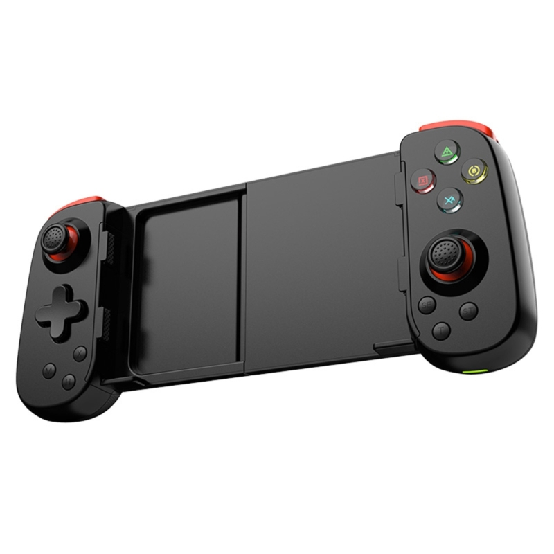 Ergonomic Gaming Controller D6DP Wireless Gamepad Stretching Handle Pad Rechargeable Accessory for Mobile Tablet Gamers. 