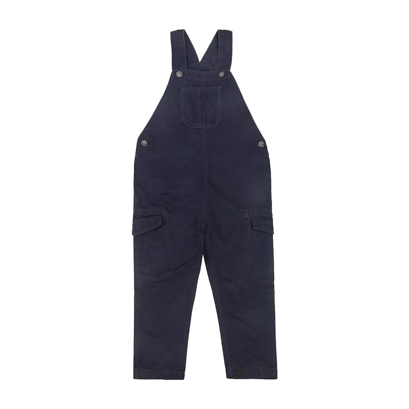 Kids Adjustable Straps Denim Romper Dungaree From Levin
