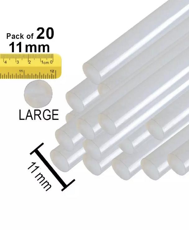 Indispensable - Glue Stick for 100watt Gun (Wide size ) 1 KG - Transparent Made in Taiwan - Tools, DIY & Outdoor - Modern and Trendy. 
