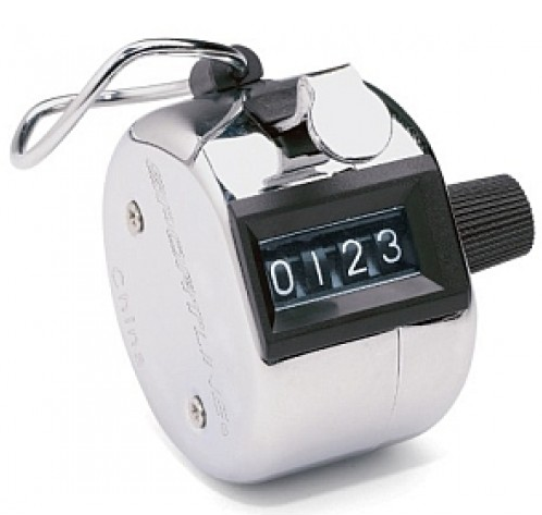 Manual Hand Tally Mechanical Palm Click Counter 4 Digit