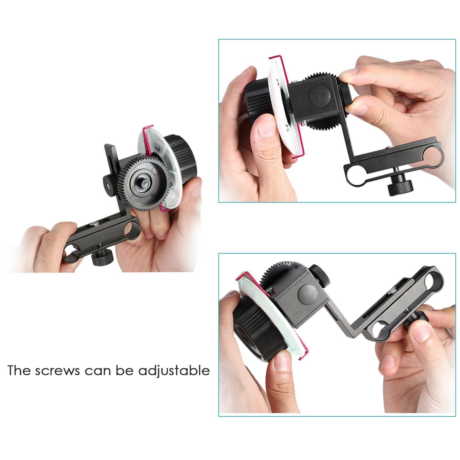 VD-F0 Camera Follow Focus 15MM with Gear Ring Belt for & DSLR. 