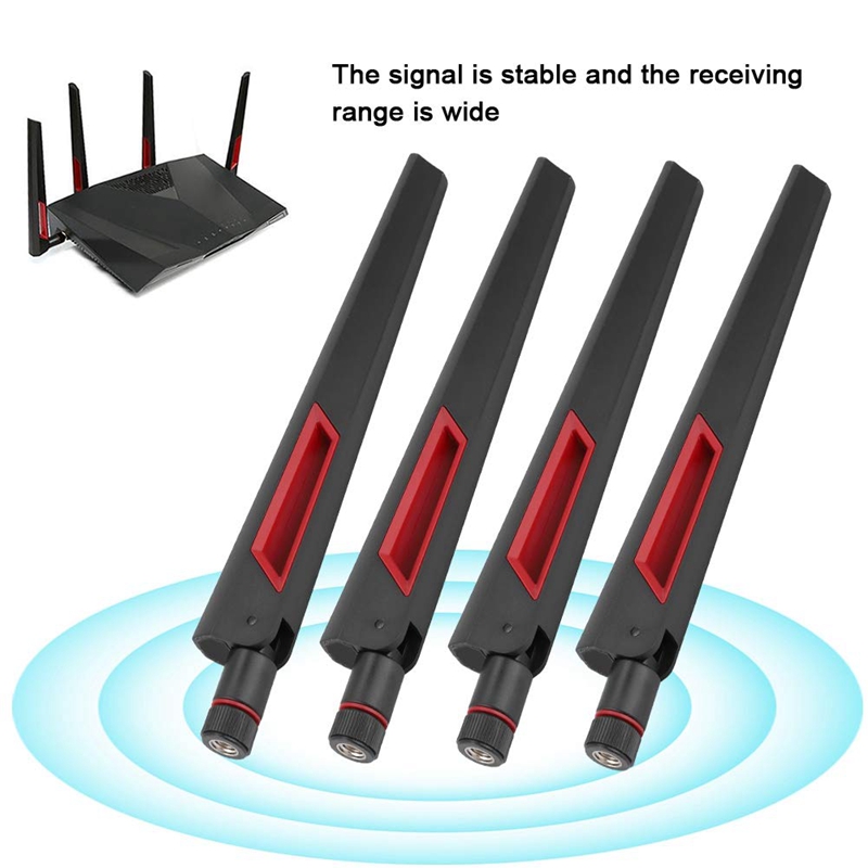 4PCS 2.4G/5G WiFi Antenna SMA Internal Adapter for ASUS AC68U AC88U AC66U 8DBi. 