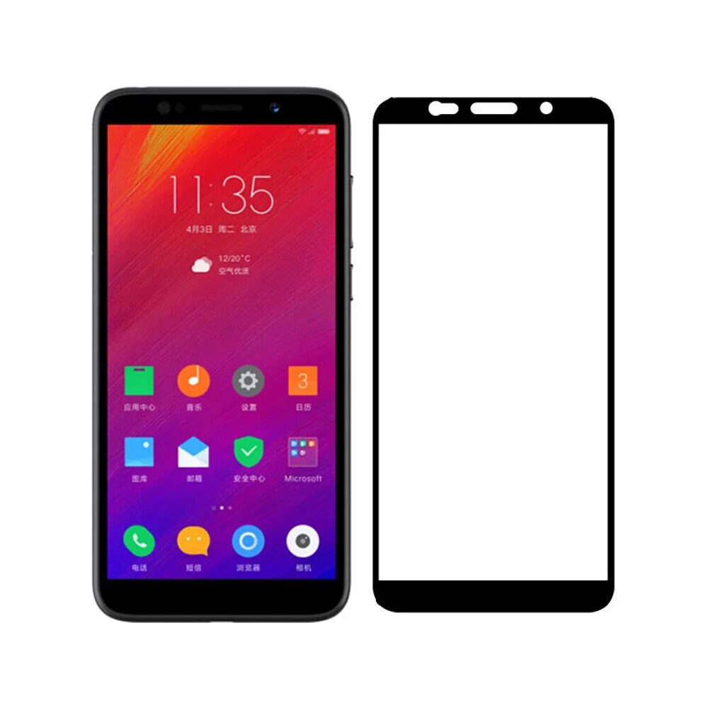 3D Full Cover Black Tempered Glass For Lenovo K5 Play L38011 K5 Pro L38041 for Lenovo A5 L18011 Screen Protector Protective Film. 