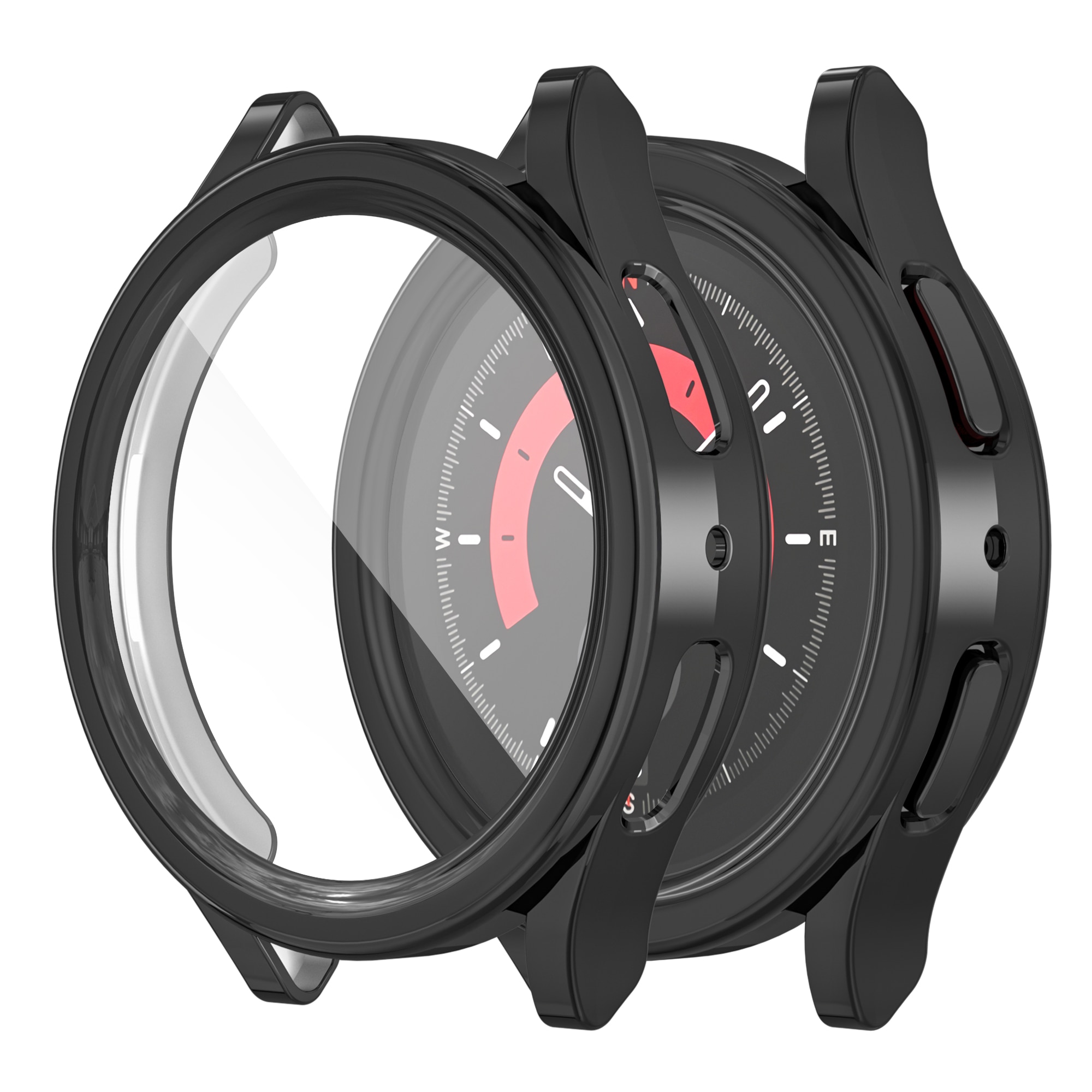 TPU Protective Case For Samsung Galaxy Watch 5 Pro 45mm Full Screen Protector Shell Bumper. 