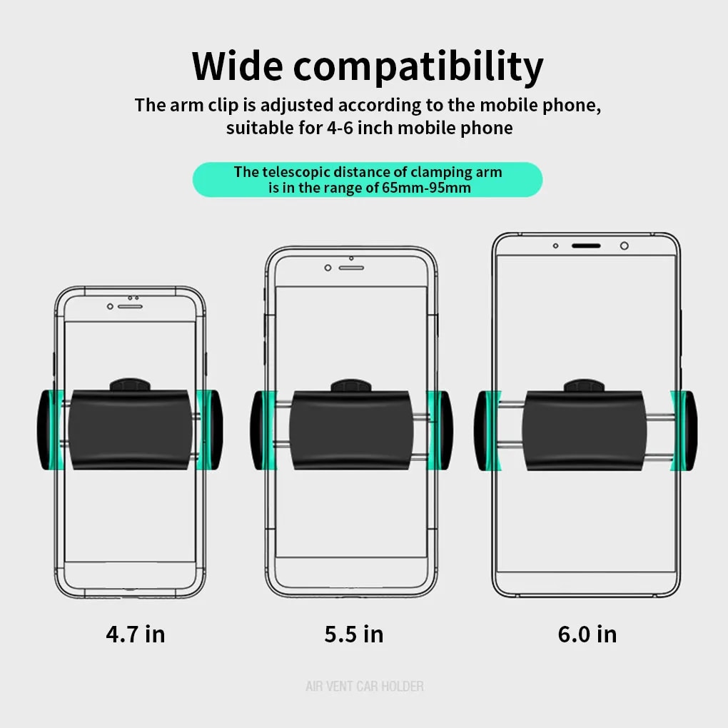 Car Mobile Phone Holder Universal 360 Degree Mini Stand Bracket In Auto Air Vent Mount Cell Phone Support in Car. 