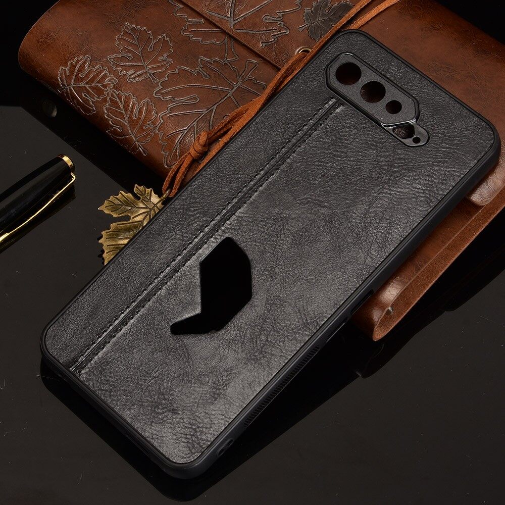 lthmy for Asus ROG Phone 5 Shockproof Sewing Pattern Skin PC PU TPU Case. 