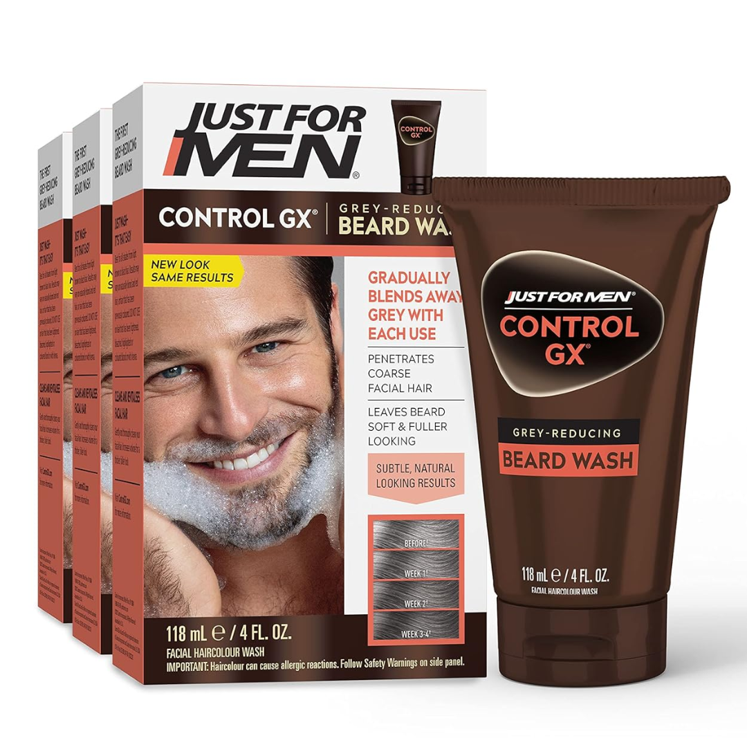 Just For Men Control GX Grey Reducing Beard Wash - 118ml. 