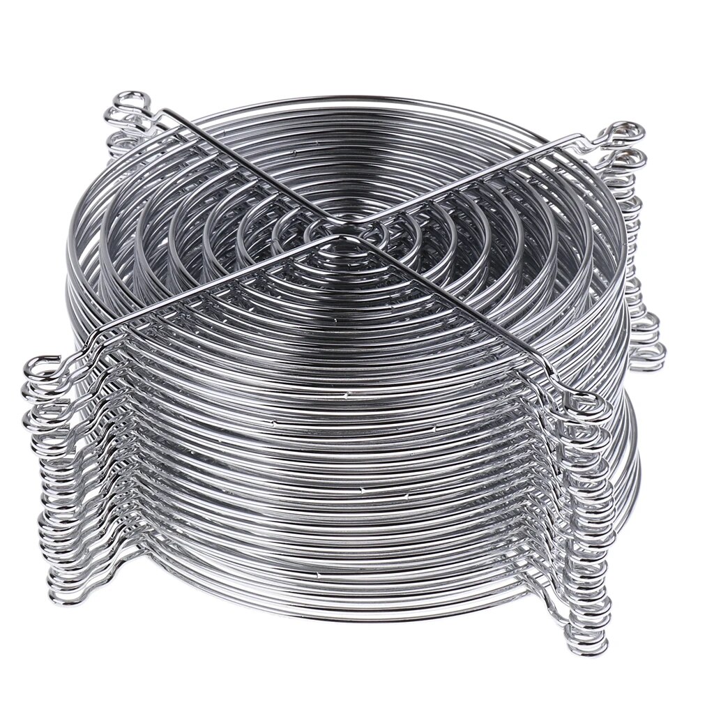 20Pcs Iron Net Fan Cover CPU Fan Grill Computer Cooling Fans 12cm Protector. 