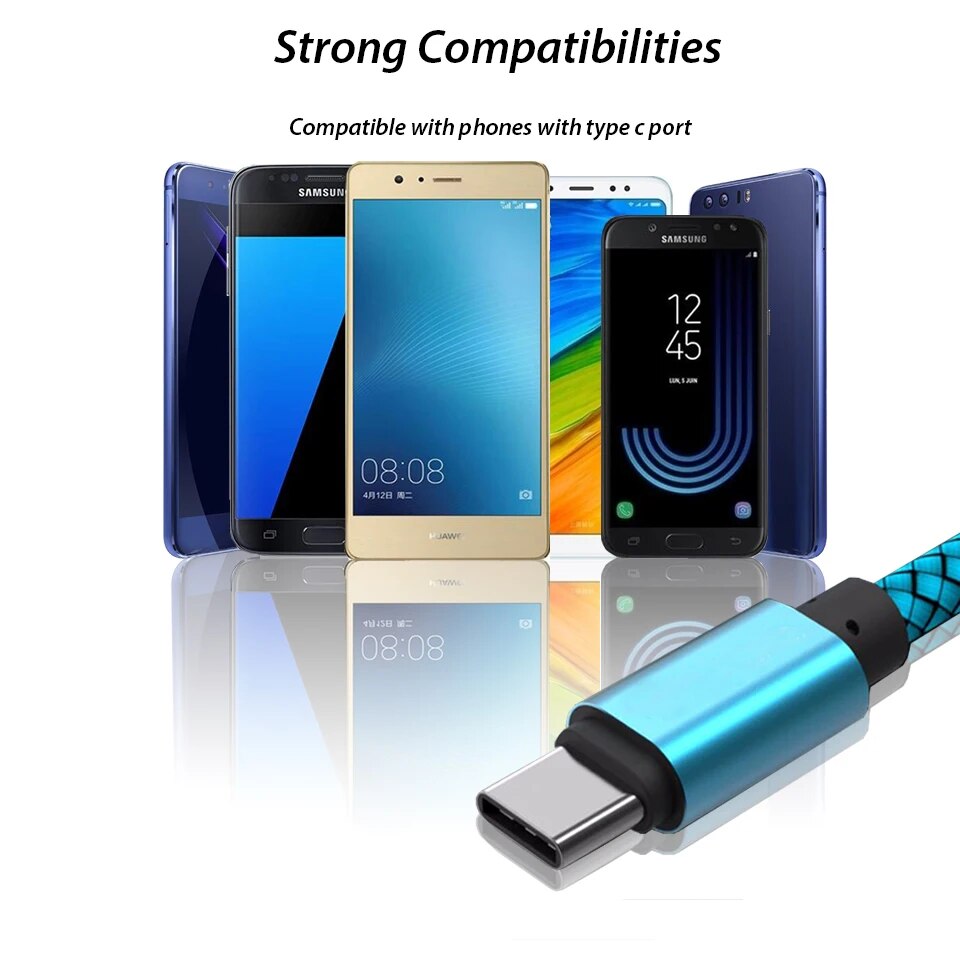 【YIYANGMAOYI111】Type C For Samsung Galaxy A8/A9 2018 A3/A5/A7 2017 A01 A40 A51 1/2 Meter Long Mobile Phone Charger Short Cord. 