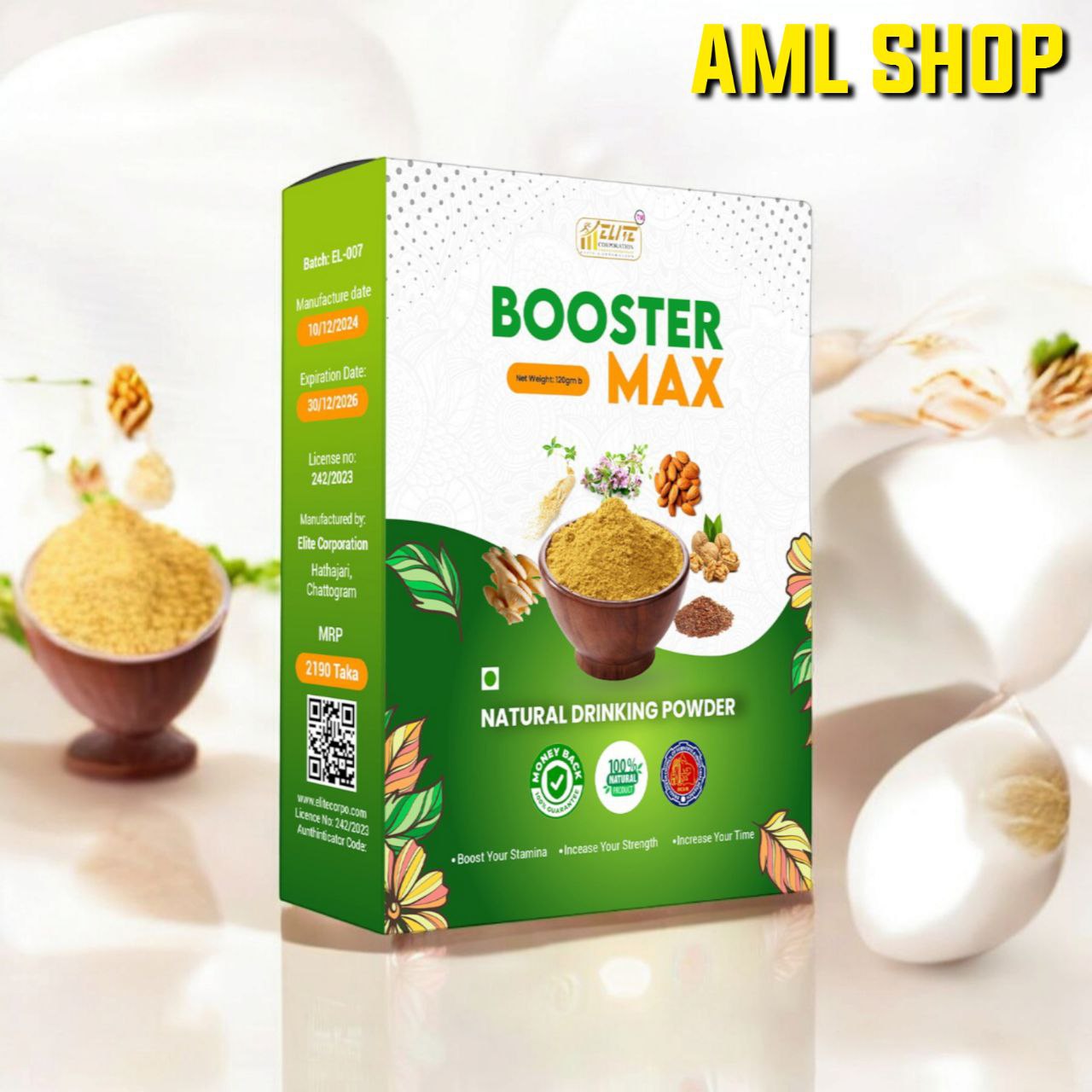 Booster Max - Natural Vitality & Stamina Blend. 