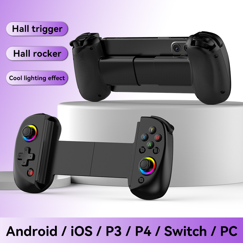 D9 Mobile Phone Stretching Game Controller Wireless Bluetooth PC Tablet For Switch/PS3/PS4 Dual Hall Somatosensory Controller. 