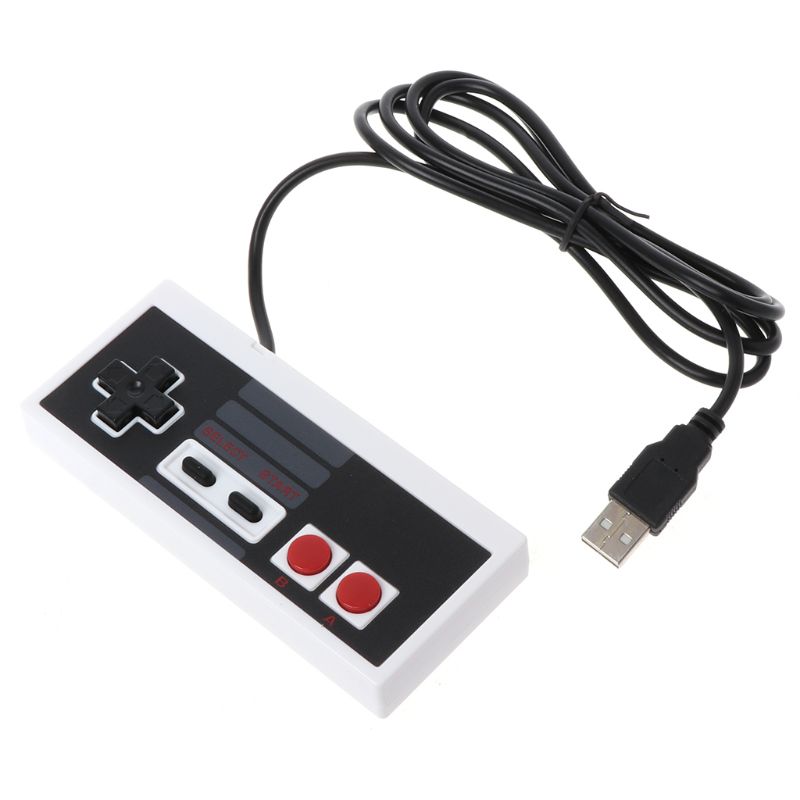 2022 New Usb Gaming Controller Plug-Play Plastic Blackgray For Nes Pc New